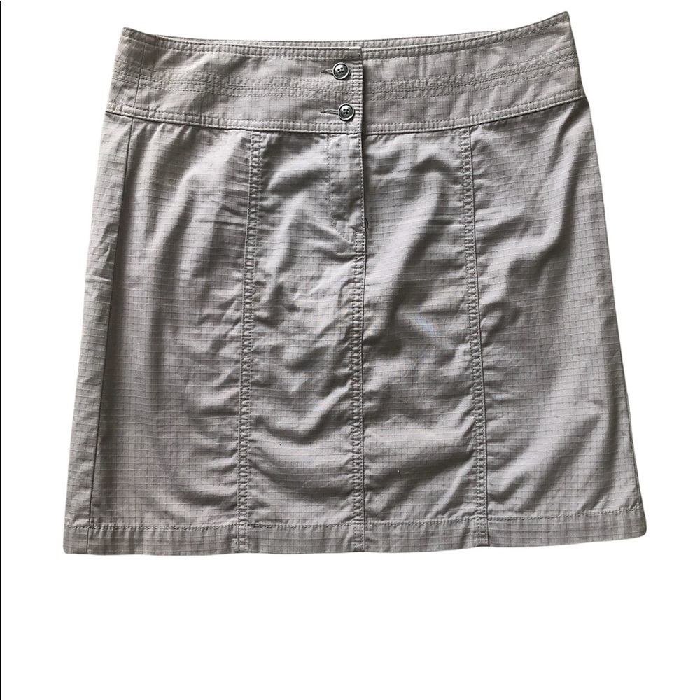 Light Grey Casual LOFT Knee Length Skirt